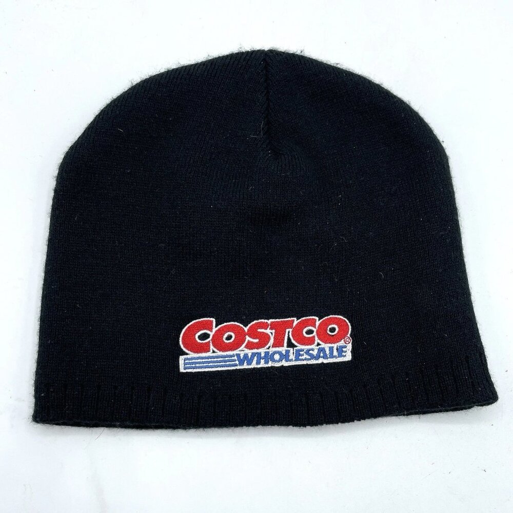 Costco Wholesale Beanie Adult One Size Black Knit Hat Skull Cap Employee Uniform